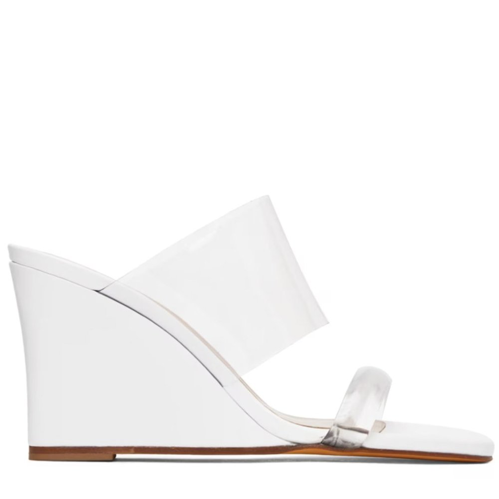 Maryam Nassir Zadeh White Olympia Heeled Sandals